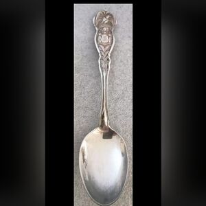 Antique State Seal of New Jersey USA Rogers Tea Spoon Pat. 1915 Silver Plate